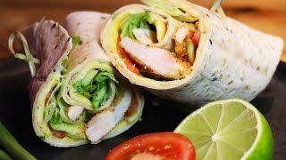 Recette facile WRAPS au poulet croustillant maison [upl. by Wetzell]