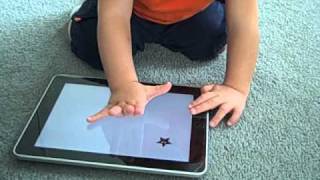 B plays Sparkabilities App on the iPad [upl. by Ennaharas]