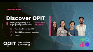 Tech amp AI Webinar Start Your Career Journey with OPIT [upl. by Ajup]