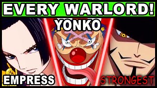 All 12 Warlords and Their Powers Explained One Piece Every Devil Fruit Bounty amp Backstory [upl. by Namsaj532]