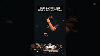 Sara Landry B2B Indira Paganotto💥 keşfet rave fypシ゚viral techno [upl. by Namra238]