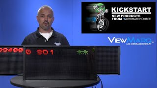 ViewMarq LED Message Displays from KickStart at AutomationDirect [upl. by Acinomed]