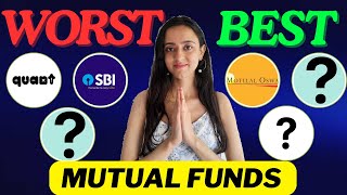 BEST amp WORST Mutual Funds in MARKET DIP 📈📈 [upl. by Icram363]