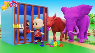 Animals Dance Song quotIt’s the animal dancequot Farm Animals Cartoon for Kids  Jicoco Nursery Rhymes [upl. by Nahtam]