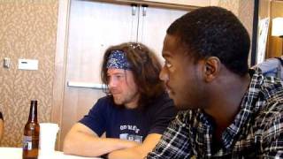 SDCC 2010  Leverage  Christian Kane and Aldis Hodge Short Interview [upl. by Atikihc]