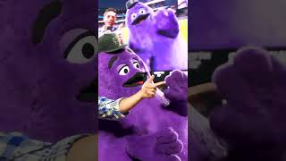 Grimace had quite the night at Citi Field grimace baseball mets mcdonalds [upl. by Ling]