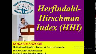 Hirschman Herfindahl Index  numerical explanation of HHI  Concentration ratio vs HHI [upl. by Edmon]