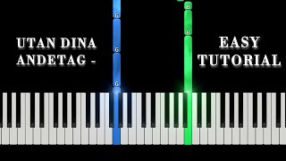 Utan dina andetag  Kent  Easy Piano Tutorial [upl. by Upton67]