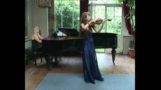 Paganini Adagio from Concerto No1 Anna Karkowska Violin Katarzyna Karkowska Piano LIVE [upl. by Ennaul]