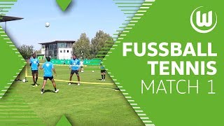 Trashtalk am Netz  FußballTennis mit Guilavogui Roussillon amp Co  VfL Wolfsburg [upl. by Vinn341]