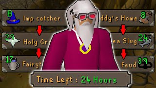 How Far can the Most Efficient OSRS Quest Route Get a New Account in 24 Hours [upl. by Tooley153]