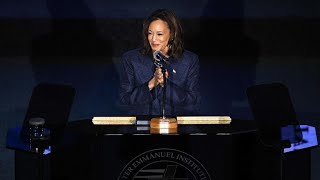 Présidentielle aux ÉtatsUnis  Kamala Harris annonce avoir voté par correspondance [upl. by Nennarb189]