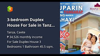 3bedroom Duplex House For Sale in Tanza Cavite [upl. by Grantham672]