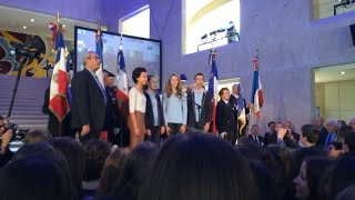 1000 collégiens entonnent la Marseillaise [upl. by Ludovika]