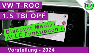 Infotainment amp Discover Media im VW TROC 15 TSI OPF DSG 2024 [upl. by Aihsiyt]