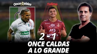 Once Caldas 21 Tolima I Once Caldas a lo grande I Goles y Resumen [upl. by Ynnig]