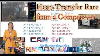 You Can Do Thermodynamics  Determine HeatTransfer Rate from a Compressor [upl. by Nnaecyoj]