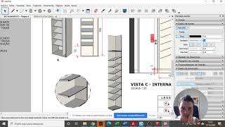 video 13 detalhando marcenaria no layout [upl. by Oine224]