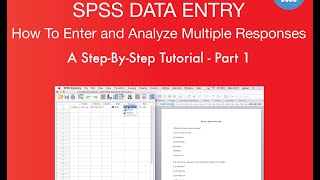 SPSS Data Entry  Multiple Responses In SPSS  Part 1 [upl. by Aile909]