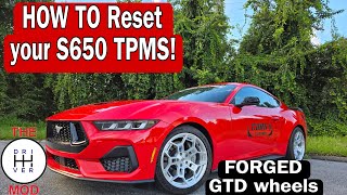 HOW TO RESET S650 TPMS with NEW Mustang GTD FORGED wheels [upl. by Melda]