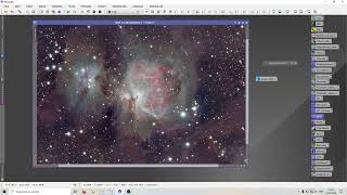 processing M42 Orion nebula in pixinsight bringing out the core and dust clouds [upl. by Enaej488]