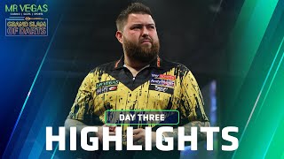 REIGN OVER Day Three Highlights  2023 Mr Vegas Grand Slam of Darts [upl. by Raye]