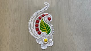 10 दिवसांसाठी 10 सोप्या रांगोळ्या  Daily Small 10 Rangoli Designs Easy Rangolis [upl. by Tilla557]