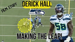 Seahawks Study Seattle STACKING EDGE chips w Derick Hall leap [upl. by Dorca]