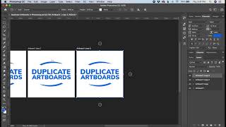 How to duplicate an artboard in Photoshop [upl. by Naol]