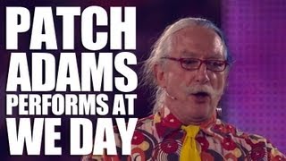 Patch Adams Speaks On Stage at We Day [upl. by Prudie954]