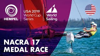 Nacra 17 Medal Race  Hempel World Cup Series Miami USA [upl. by Sallie]