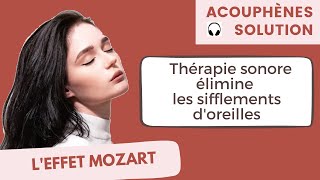 Acouphènes Solution  leffet Mozart Thérapie sonore élimine les sifflements doreille  Bruit blanc [upl. by Yreved]