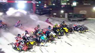 Snocross Round 5 Pro Highlights  Valcourt QC Race 1 of 3 [upl. by Eniamrehs]