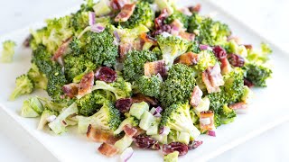 Easy Broccoli Salad Recipe [upl. by Immak175]