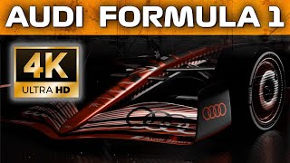 AUDI FORMULA 1 concept car  4K intro [upl. by Schoening]