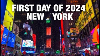 New York City LIVE Manhattan on New Year’s Day 2024 January 1 2024 [upl. by Riebling]