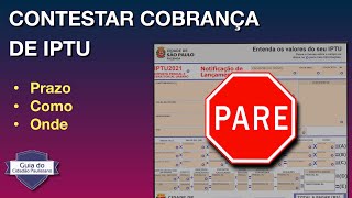 Como contestar a cobrança impugnar lançamento de IPTU através do sistema SAV [upl. by Conney]