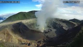 【UNV】Costa Rica Volcano Poas Live View [upl. by Ibrahim]