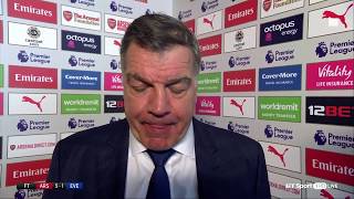 Arsenal 51 Everton Sam Allardyce slams Evertons performance quotIt was patheticquot [upl. by Odelinda639]