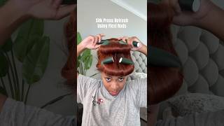 I Revamped My SILK PRESS Curls in 10 Minutes with a Flexi Rod Hack [upl. by Lletnahc23]