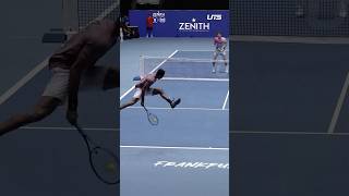 Only Monfils can do a tweener like this 😱🎾 tennis uts tennisplayer [upl. by Kinsley845]