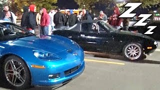 SLEEPER Miata Shocks 600hp Z06 STREETS [upl. by Olnton]