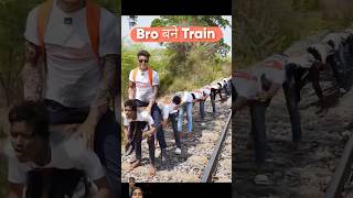 bro बने train 😃 mini wood toywoodworking artskill woodhandcraft amazingfacts [upl. by Anilef]