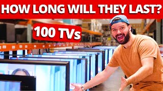 Our Biggest Test Yet Longevity Testing of 100 TVs [upl. by Garibold]