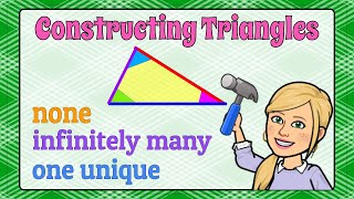 How Many Unique Triangles Can YOU Construct  7GA2  Grade 7 Math 💚 [upl. by Ehsiom610]