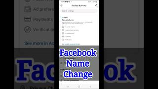 Facebook name change  How to change facebook name  facebook naam kaise change kare [upl. by Aamsa]