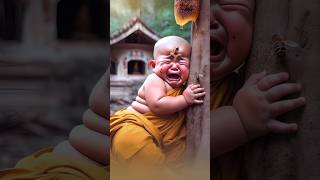 little baby so cute baby viral cutebaby cute cartoon trending funny funnyshorts littlemonk [upl. by Nossila623]