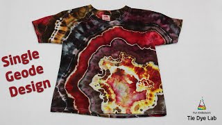 Tie Dye How To Ice Dye a Single Geode Tie Dye Shirt [upl. by Sid979]