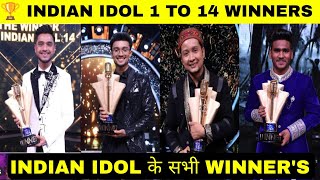 Indian Idol All season Winners  Indian Idol season 14 Winner  Indian idol season 1 To 14 Winner [upl. by Muffin570]