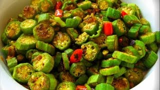 Vegetarian Curry Okra Recipe [upl. by Haberman]